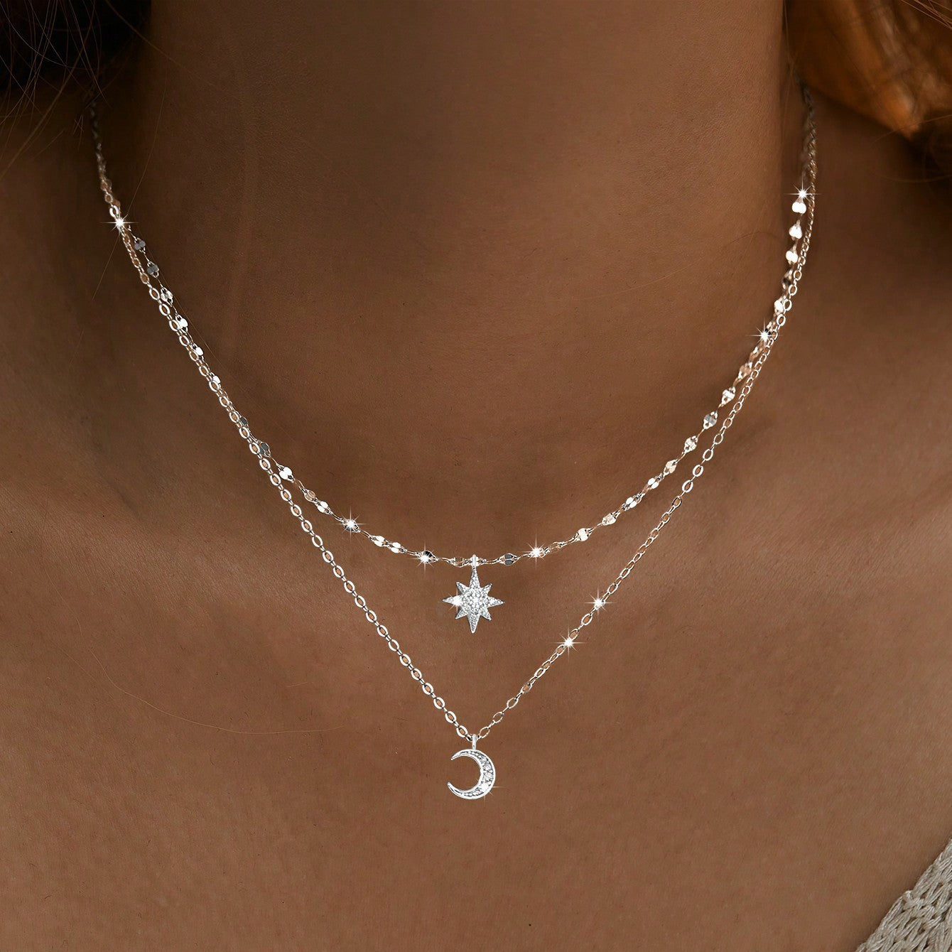 Xingyue Double-layer Necklace Simple Women