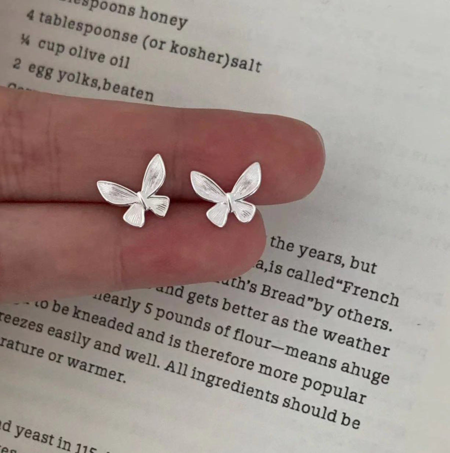 Sweet Tridimensional Butterfly Studs Women