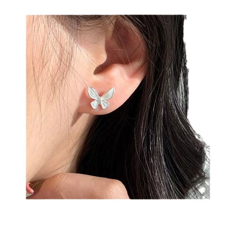 Sweet Tridimensional Butterfly Studs Women