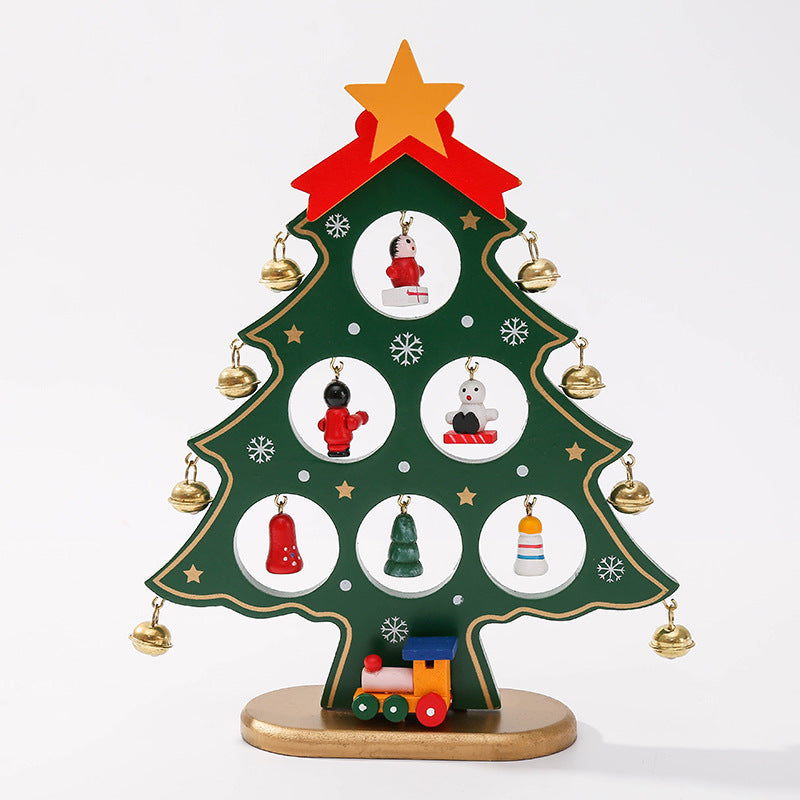 Wooden Mini Tabletop Christmas Decorations