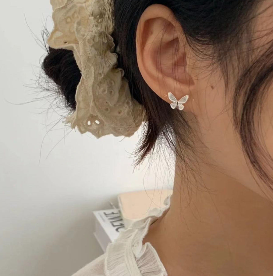 Sweet Tridimensional Butterfly Studs Women