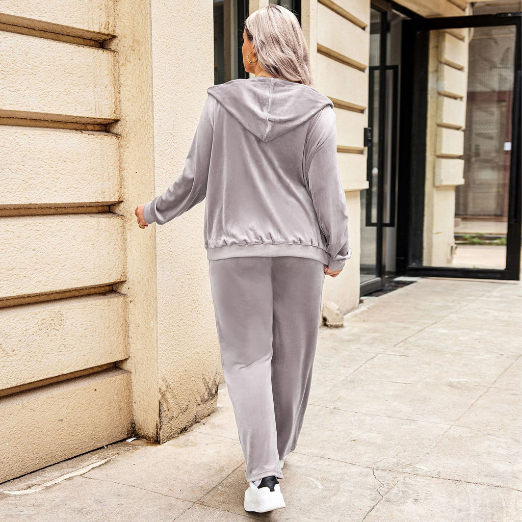 Sports Hooded Top Autumn And Winter Plus Size Women's Clothes